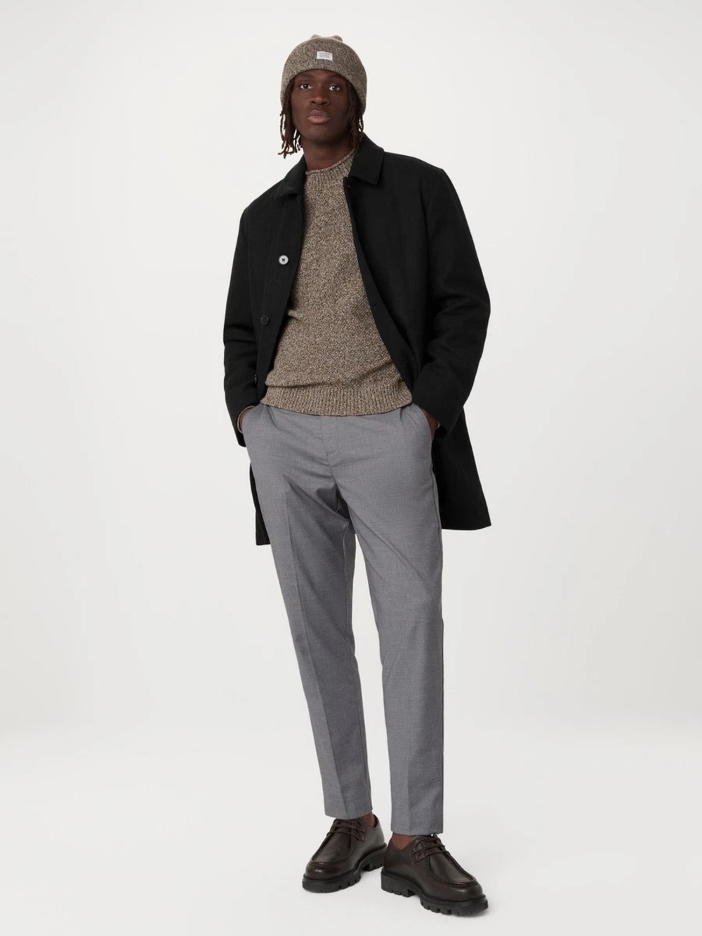 Frank & Oak Black - The Smith Mac Topcoat